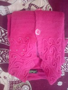 Stylish Pink Knit Cardigan