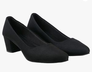 Black Formal Block Heels