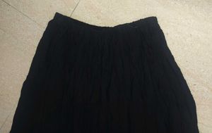 Flowy Black Ethnic Skirt