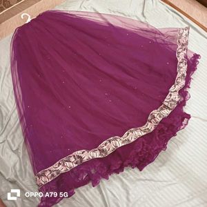 Purple Tulle Skirt