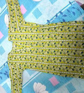 Beautiful Yellow Short Kurti