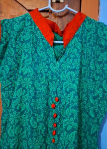 Green Anarkali Kurti