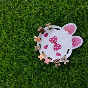 Cute Mini Hair Clips (Combo of 5 different shapes