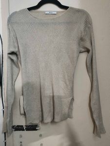 Ribbed Knit Long Sleeve Top