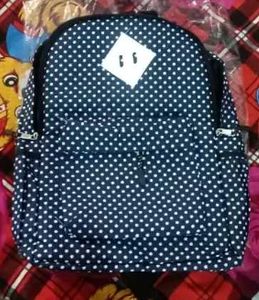 Blue Polka Dot Backpack