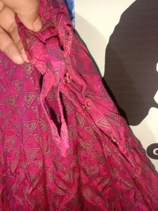 Traditional/Ethnic Pink Plazza Cum Skirt!! In Gre