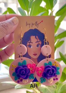 Elegant Floral Earring For Vibrant Look