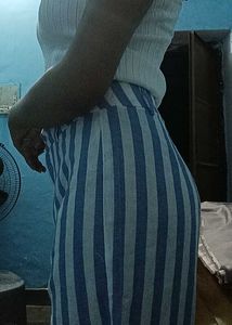 Pinterest Inspied Strip High Waist Pants