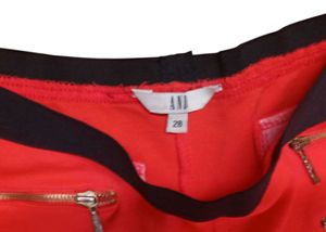 AND  Zipped Skinny Treggings Coral