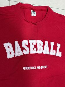 Red Baseball Graphic Tee