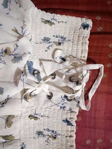 Floral White Top