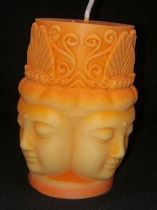 Sow Wax 4 Headed Buddha Candle