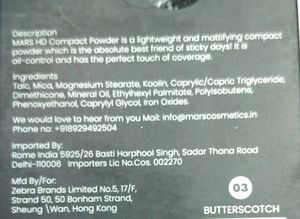 Compact Powder Butterscotch Shades