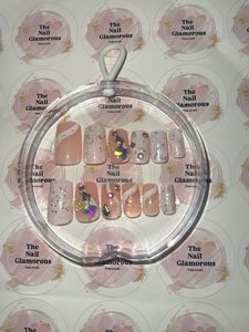 Pink Presson Nails