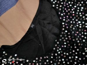Black And White Gawn Kurti