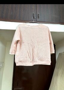 🆕 Pink Knit Shimmer Top