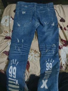 Distressed Denim Jeans