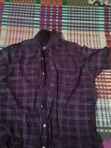 Violet Color Off Hand Shirt