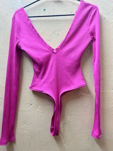 BERSHKA PINK BODYSUIT