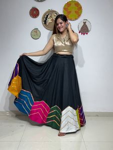 Ethnic Patchwork Skirt