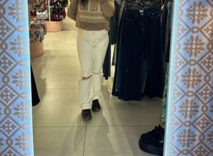 Ripped White Jeans