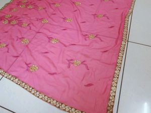 Trendy Beautiful Embroidery Work Sarees