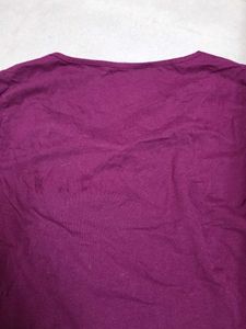 Purple Square Neck Top