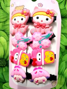 Baby Girl Hair Clips Combo Of 4 Pairs