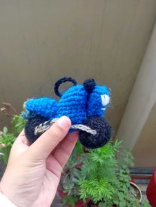 Crochet Motorcycle Keychain