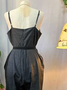 Chic Olive Silk Jumpsuit