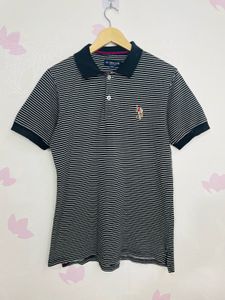 US POLO ASSN MEN BLACK AND WHITE T SHIRT