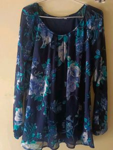 Floral Print Long Sleeve Top