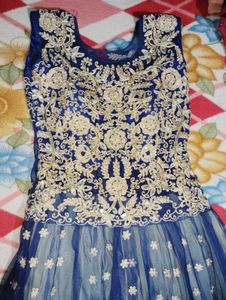 Weeding gown Net And Mirror Work