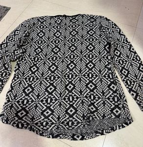 Patterned Long Sleeve Top