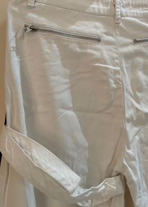 koovs White Fashion Pants