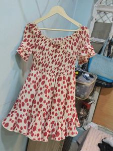 Red Polka Dot Mini Dress