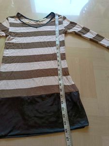 Striped Brown Dress