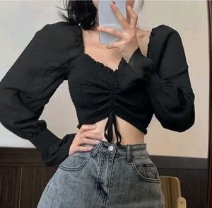 Georgette crop top
