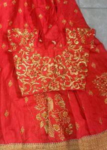 Owmen , Girls Beautiful Red Colour Lehanga