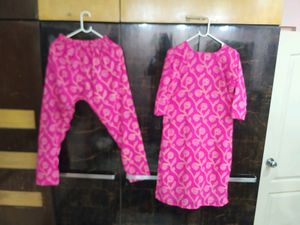 Stylish Prints Suit In Rani Pink Colour With Astar Inside
