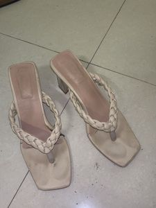 Braided Strap Heel Sandals