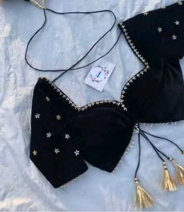 Black Embellished Blouse