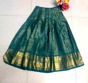 Green & Gold Brocade Skirt