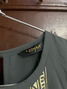Designed Grey Kurta