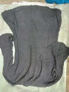 Floral Embroidered Black Tunic