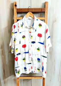 Multicolour Printed Shirt Size-42-44