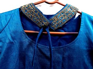 Offers Accepted Long Frock With Design Neck