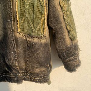 Unique Distressed Denim Jacket
