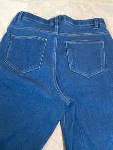 Blue Streachble Denim With Pockets