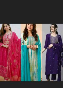 🌺3 Kurta Sets 💚💜🌺